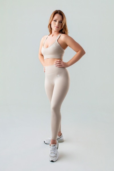 Leginsy deep push up 2.0 beż